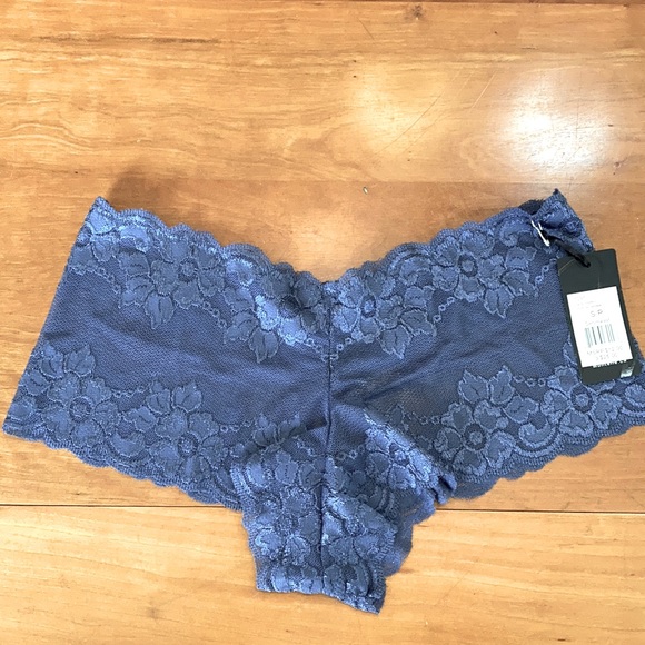 Montelle Cheeky Panty - quantity 2 - blue/cream - Picture 1 of 6